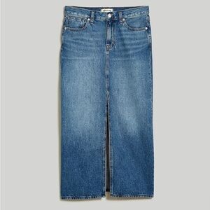 Madewell Denim Mid-Rise Maxi Skirt in Pratt Wash